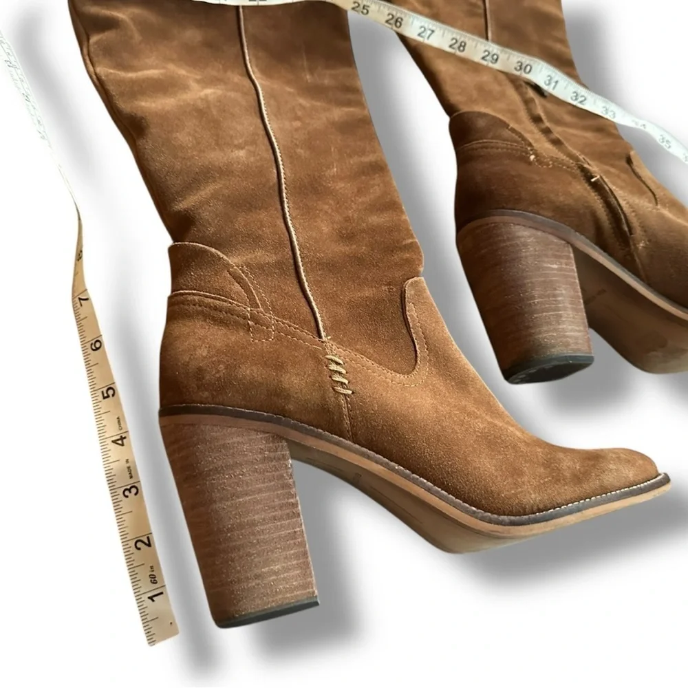 Dolce Vita Ohanna Suede Over the Knee High Boots in Saddle | Women’s Size 10
